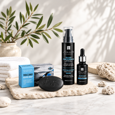 Świąteczny Kosmetyków MINI Box pielęgnacyjny + GRATIS Santo Volcano Spa