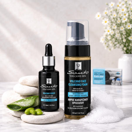 Świąteczny Kosmetyków MINI Box pielęgnacyjny + GRATIS Santo Volcano Spa